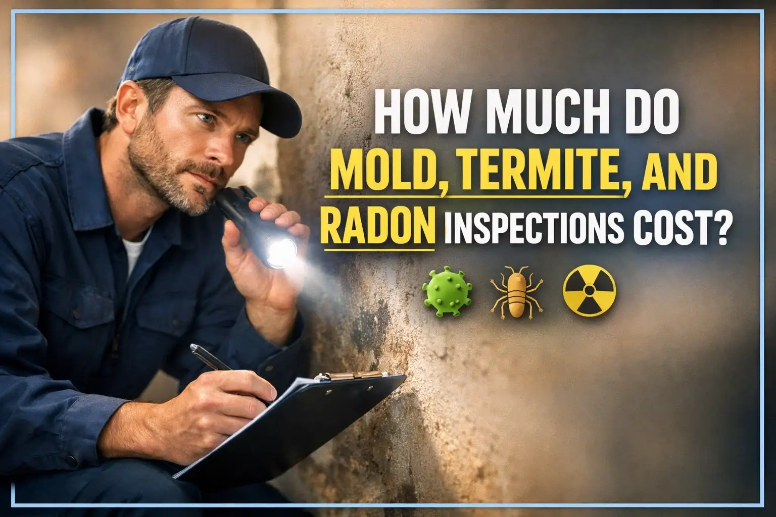 How Much Do Mold, Termite, and Radon Inspections Cost