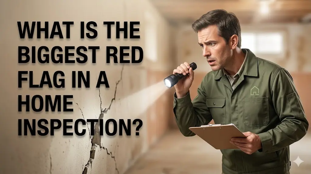 What is the biggest red flag in a home inspection?