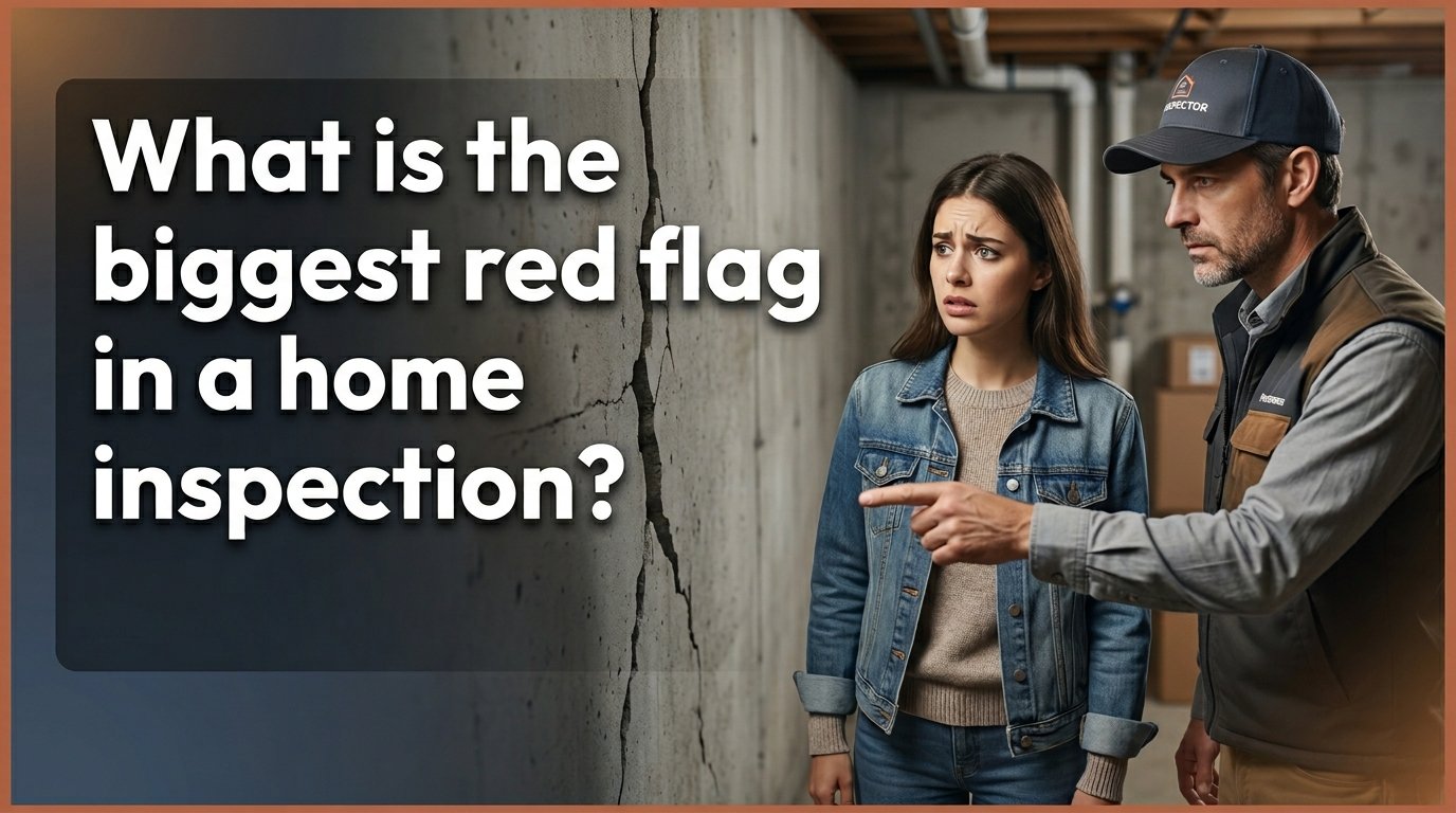 What is the biggest red flag in a home inspection